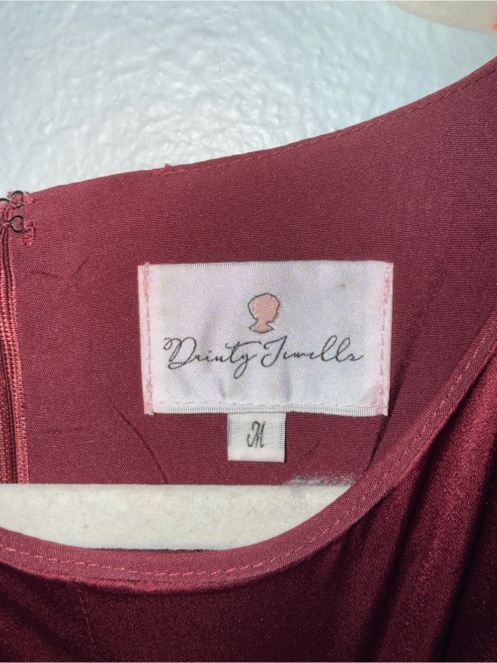 Dainty Jewells Burgundy Twist-Front Maxi Dress - Picture 4 of 4